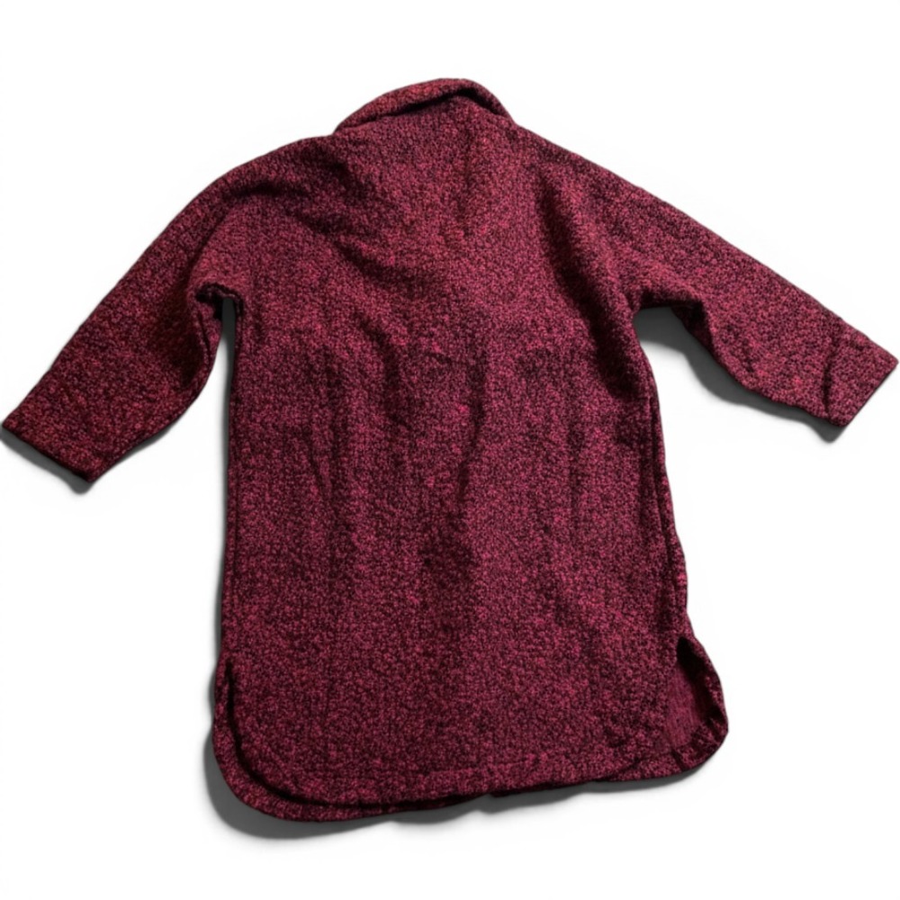 Culture Code Womens Burgundy Boucle Textured Overcoat Jacket Size M New CPJ1586A - Picture 3 of 8